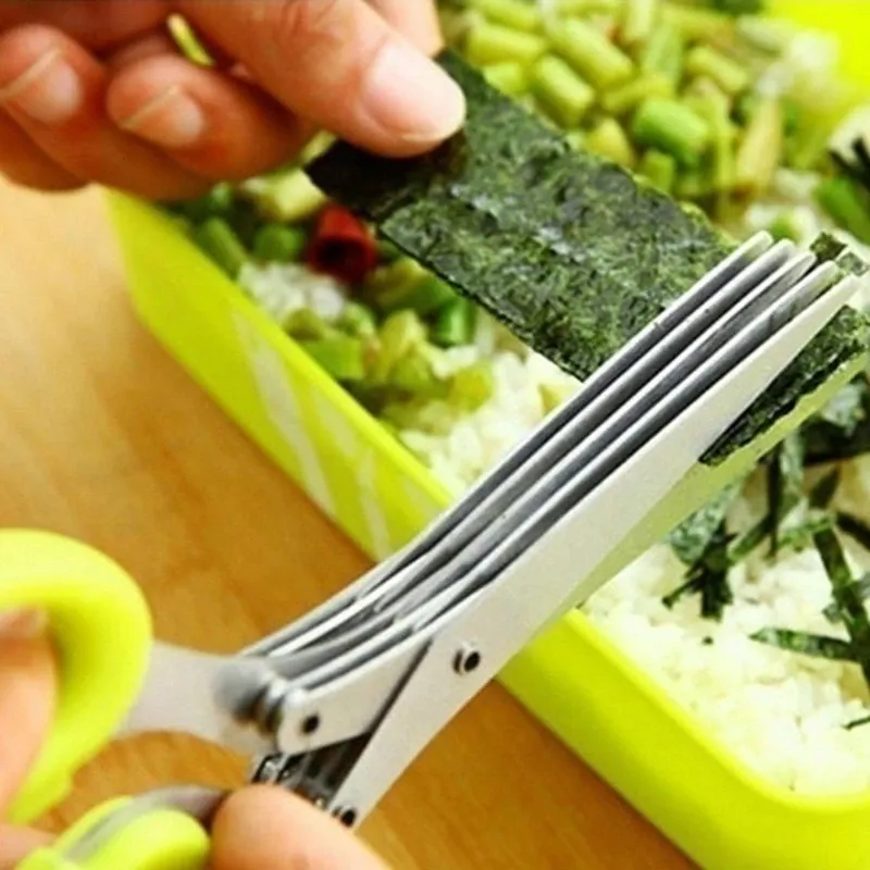 Hot Sale 5 Blade Kitchen Salad Scissors - Kitchen gadget