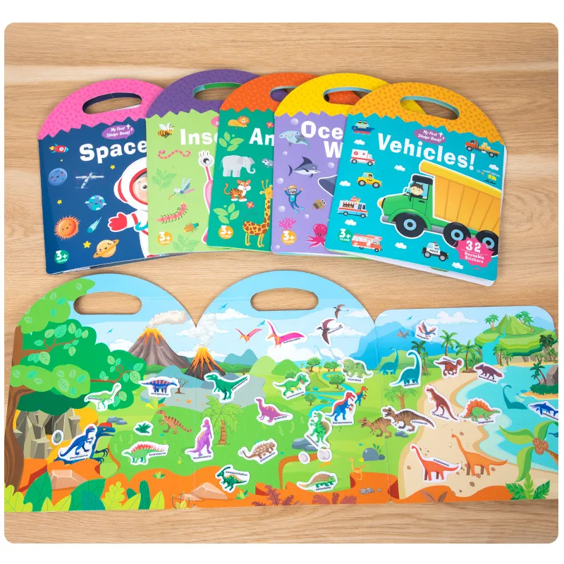 Reusable Sticker Book - Kids activity book